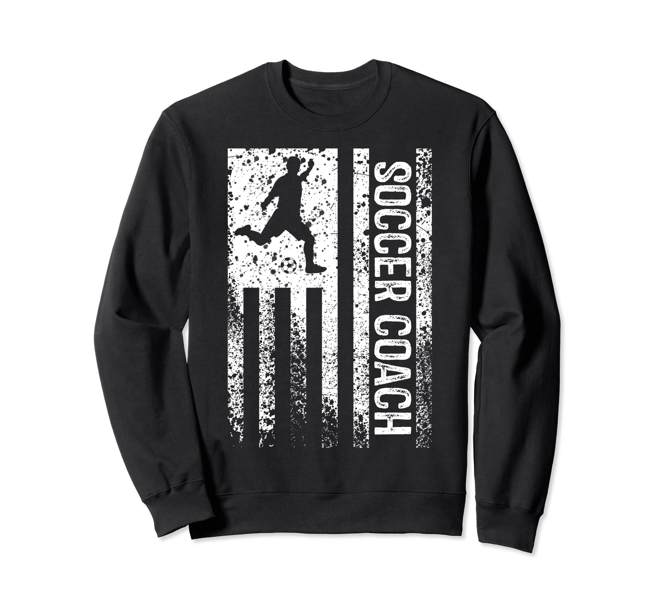 Soccer Coach Distressed American Sweatshirt - Novelty Apparel Men Women - T-Shirt, Sweatshirt, Hoodie