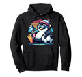 Penguin Soccer Ball Sunset Hoodie - Minimalist Print Men Women - T-Shirt, Sweatshirt, Hoodie