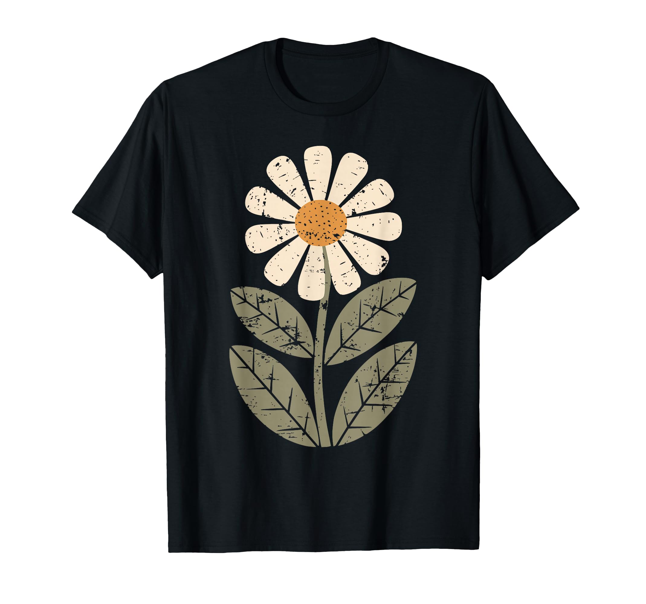 Daisy Flower Boho Art Floral T-Shirt - Casual Everyday Wear Men Women - T-Shirt, Sweatshirt, Hoodie