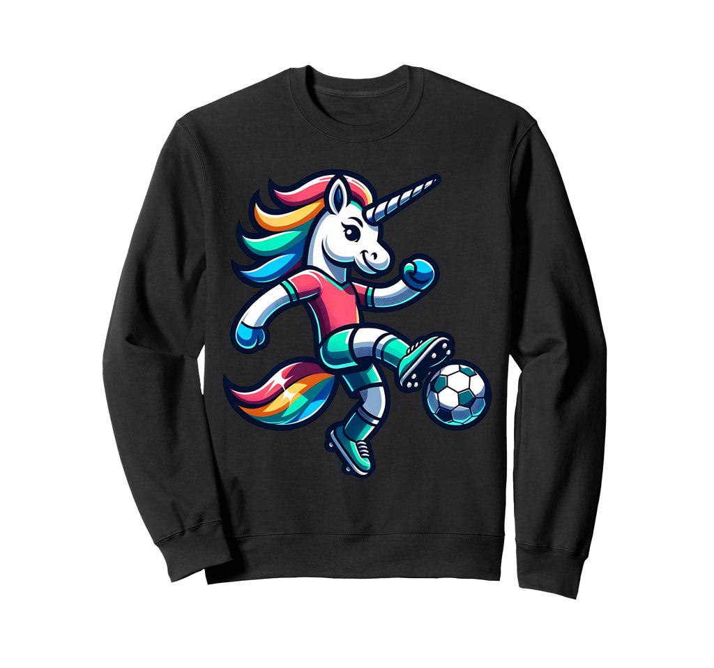 Footballer Unicorn Fans Soccer Team Sweatshirt - Streetwear Style Unisex - T-Shirt, Sweatshirt, Hoodie