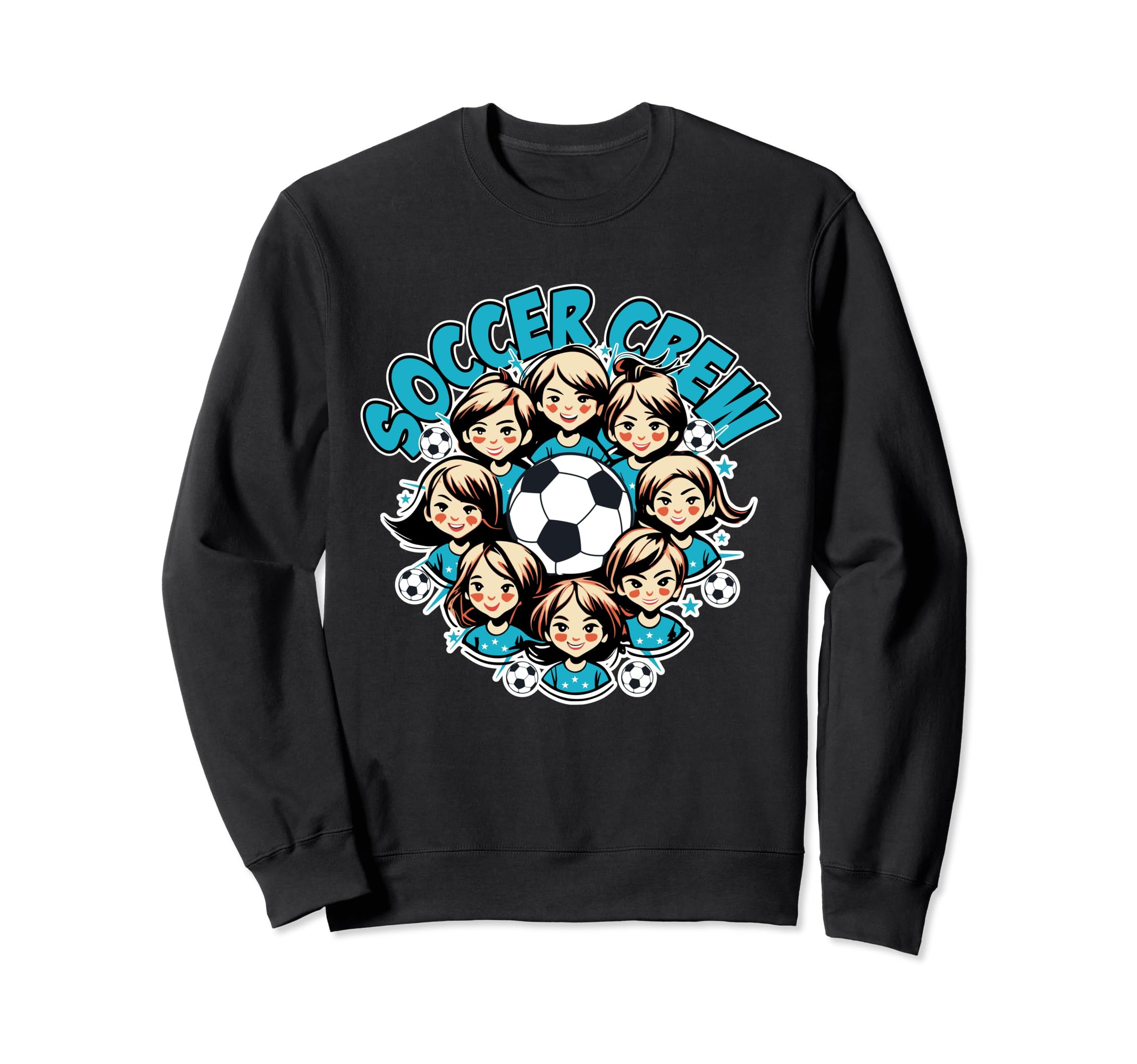 Soccer Ladies Crew Soccer Team Group Sweatshirt - Novelty Apparel Unisex - T-Shirt, Sweatshirt, Hoodie