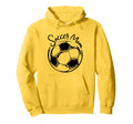 Soccer Mom Proud Football Mothers Game Day Hoodie - Unique Graphic Unisex - T-Shirt, Sweatshirt, Hoodie