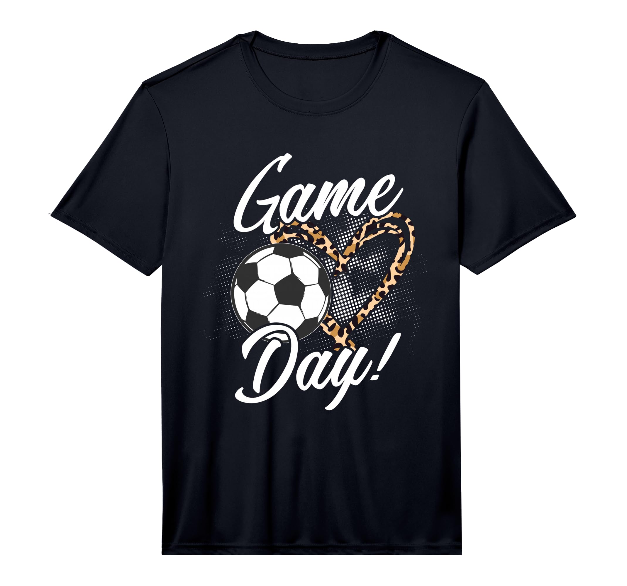 Soccer Lover Leopard Pattern Soccer T-Shirt - Aesthetic Graphic Men Women - T-Shirt, Sweatshirt, Hoodie