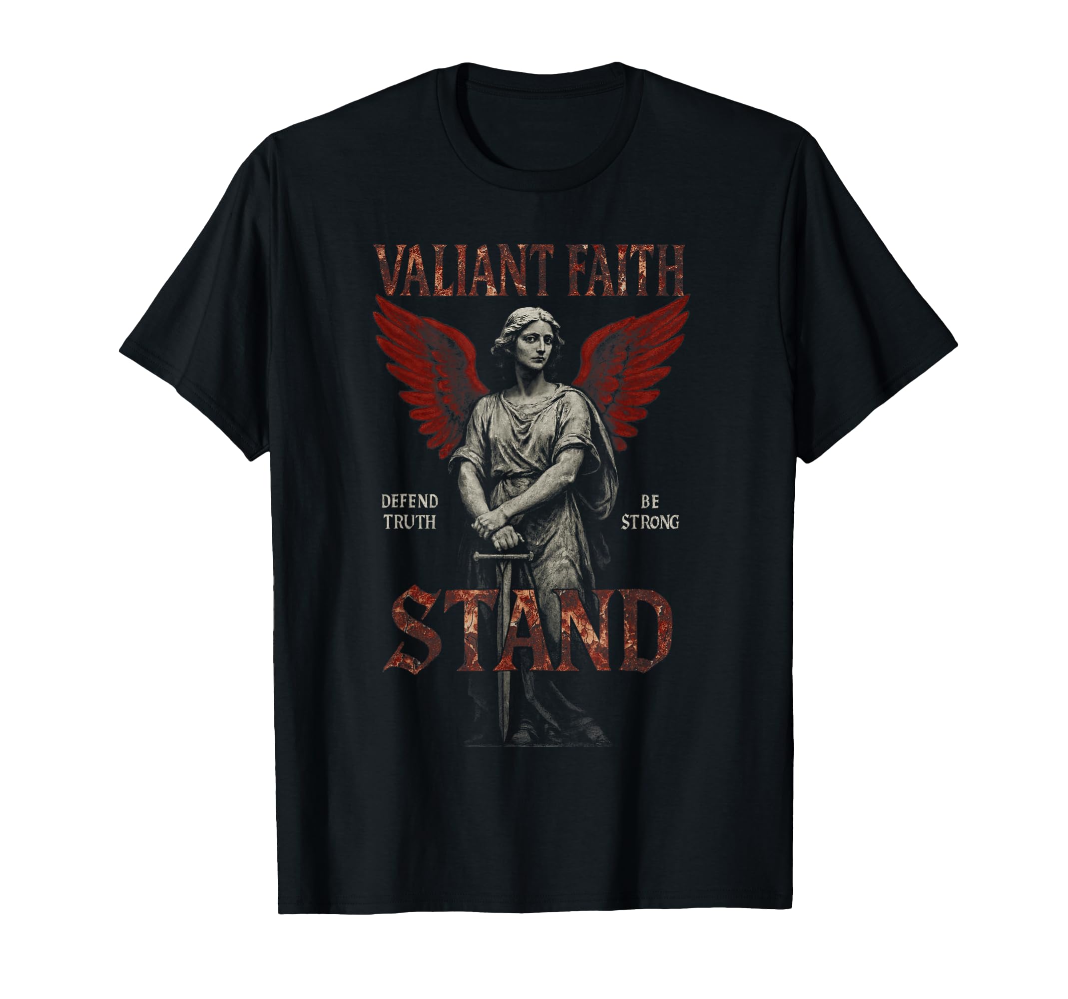 Valiant Faith Christian Edgy Y2K T-Shirt - Casual Everyday Wear Men Women - T-Shirt, Sweatshirt, Hoodie