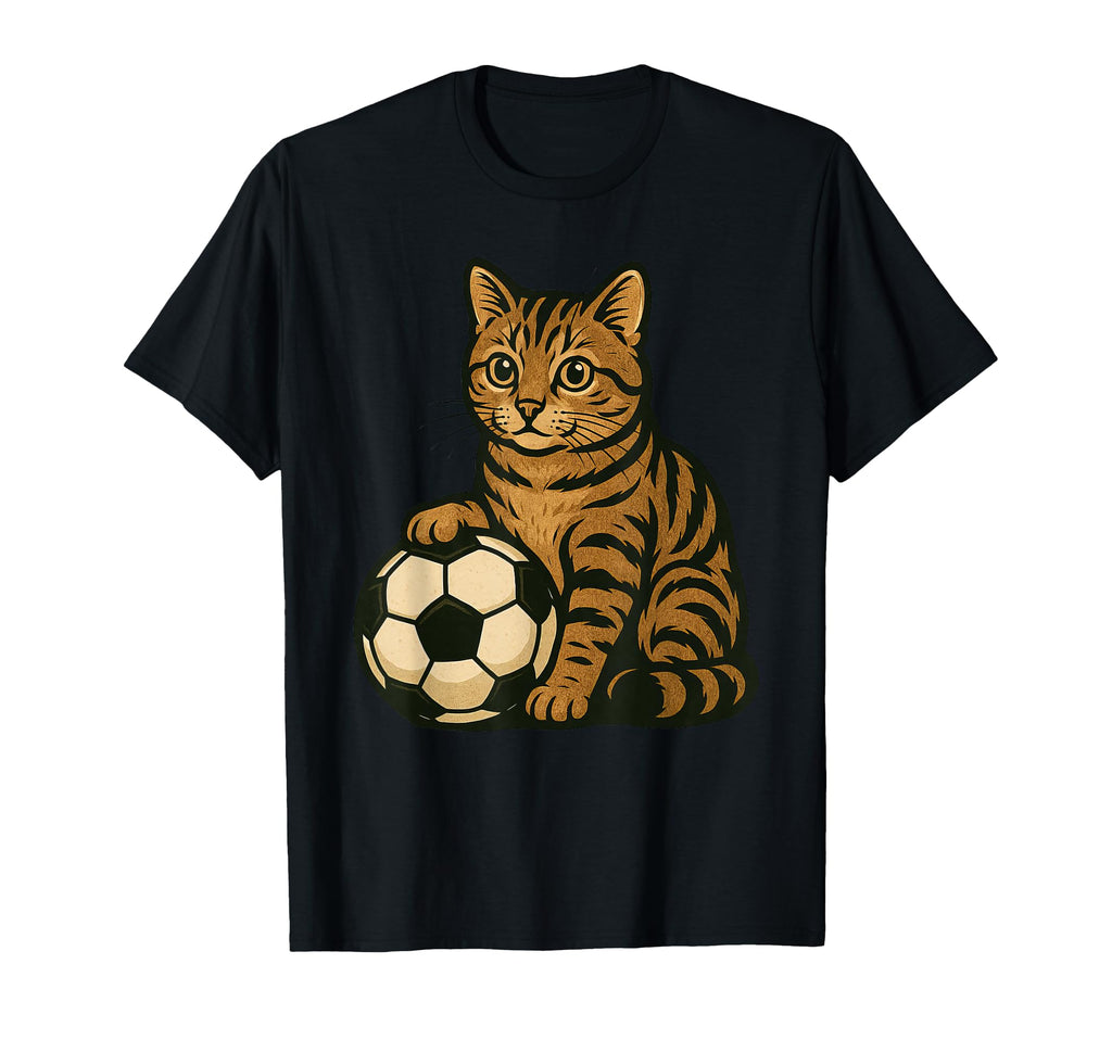 Cat Soccer Cats T-Shirt - Fun Novelty Design Men Women - T-Shirt, Sweatshirt, Hoodie