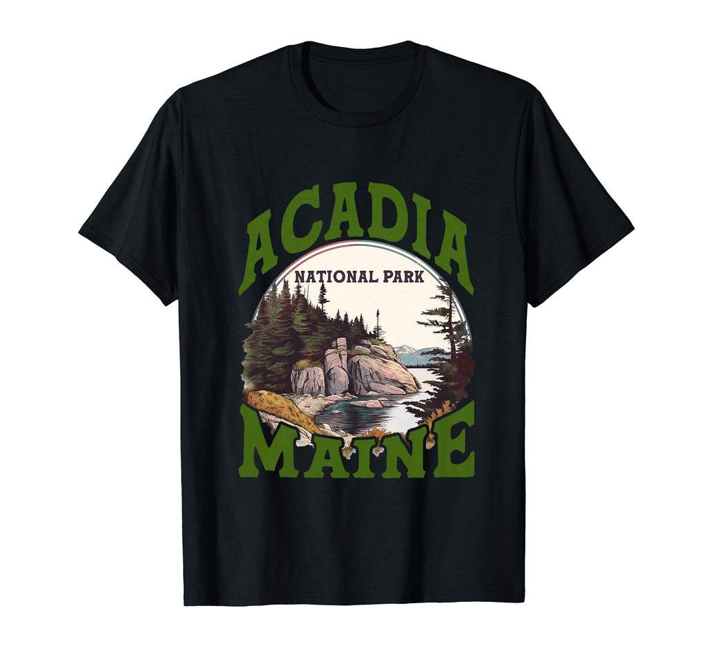 Acadia Usa National Park Maine Outdoors T-Shirt - Fun Novelty Design Unisex - T-Shirt, Sweatshirt, Hoodie