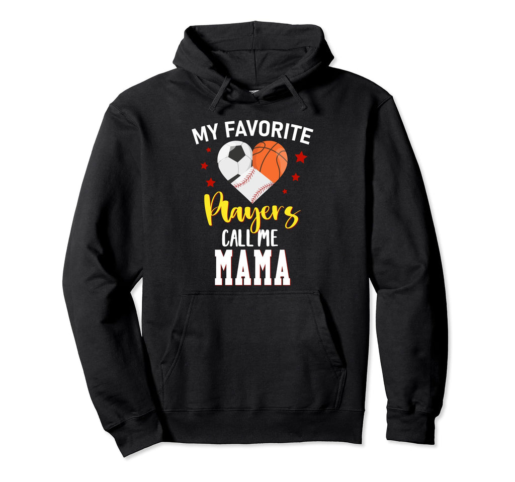 My Favorite Players Baseball Basketball Hoodie - Fun Novelty Design Unisex - T-Shirt, Sweatshirt, Hoodie