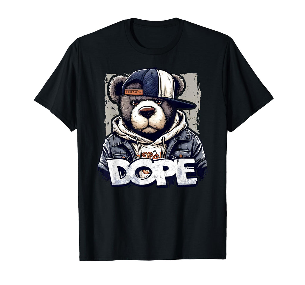 Dope Hip Hop Teddy Bear 90 Hip Hop Old T-Shirt - Fun Novelty Design Unisex - T-Shirt, Sweatshirt, Hoodie