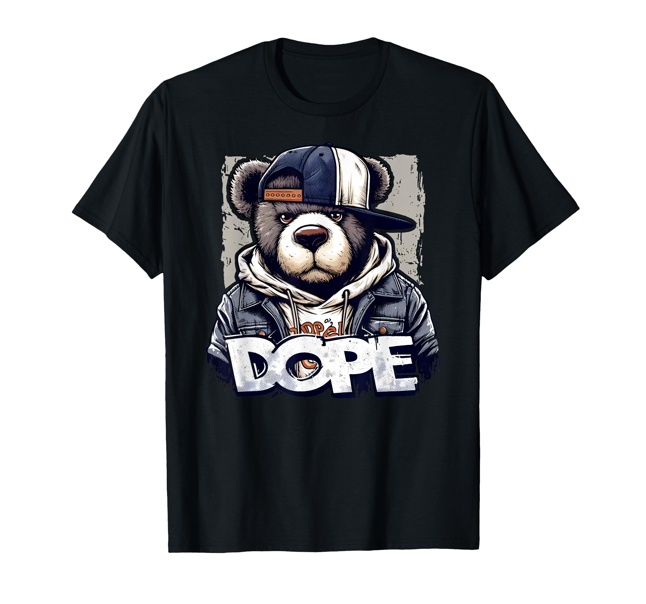 Dope Hip Hop Teddy Bear 90 Hip Hop Old T-Shirt - Fun Novelty Design Unisex - T-Shirt, Sweatshirt, Hoodie