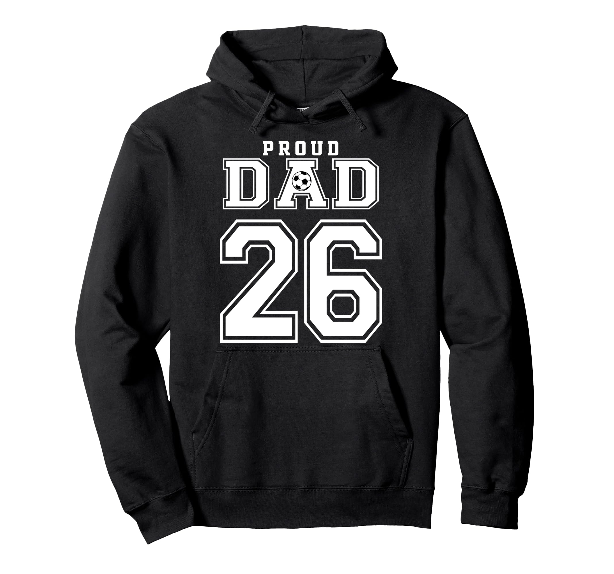 Number 26 Custom Proud Soccer Futbol Hoodie - Custom Art Print Men Women - T-Shirt, Sweatshirt, Hoodie