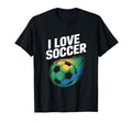 I Love Soccer Vibrant Ball Art T-Shirt - Minimalist Print Men Women - T-Shirt, Sweatshirt, Hoodie