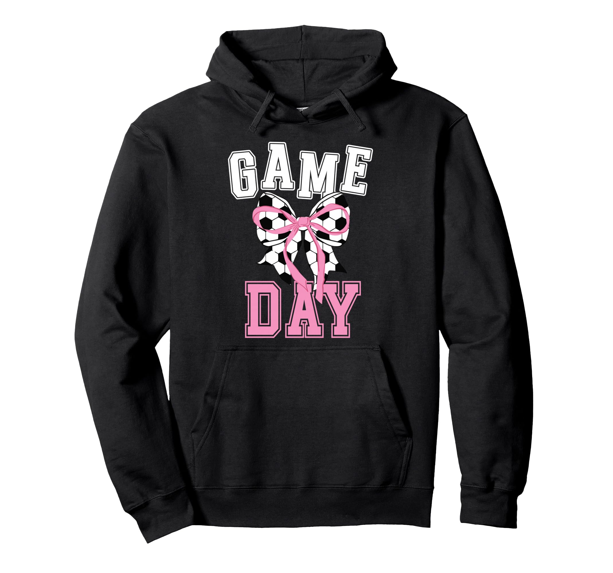 Game Day Soccer Game Day Coquette Hoodie - Unique Graphic Unisex - T-Shirt, Sweatshirt, Hoodie