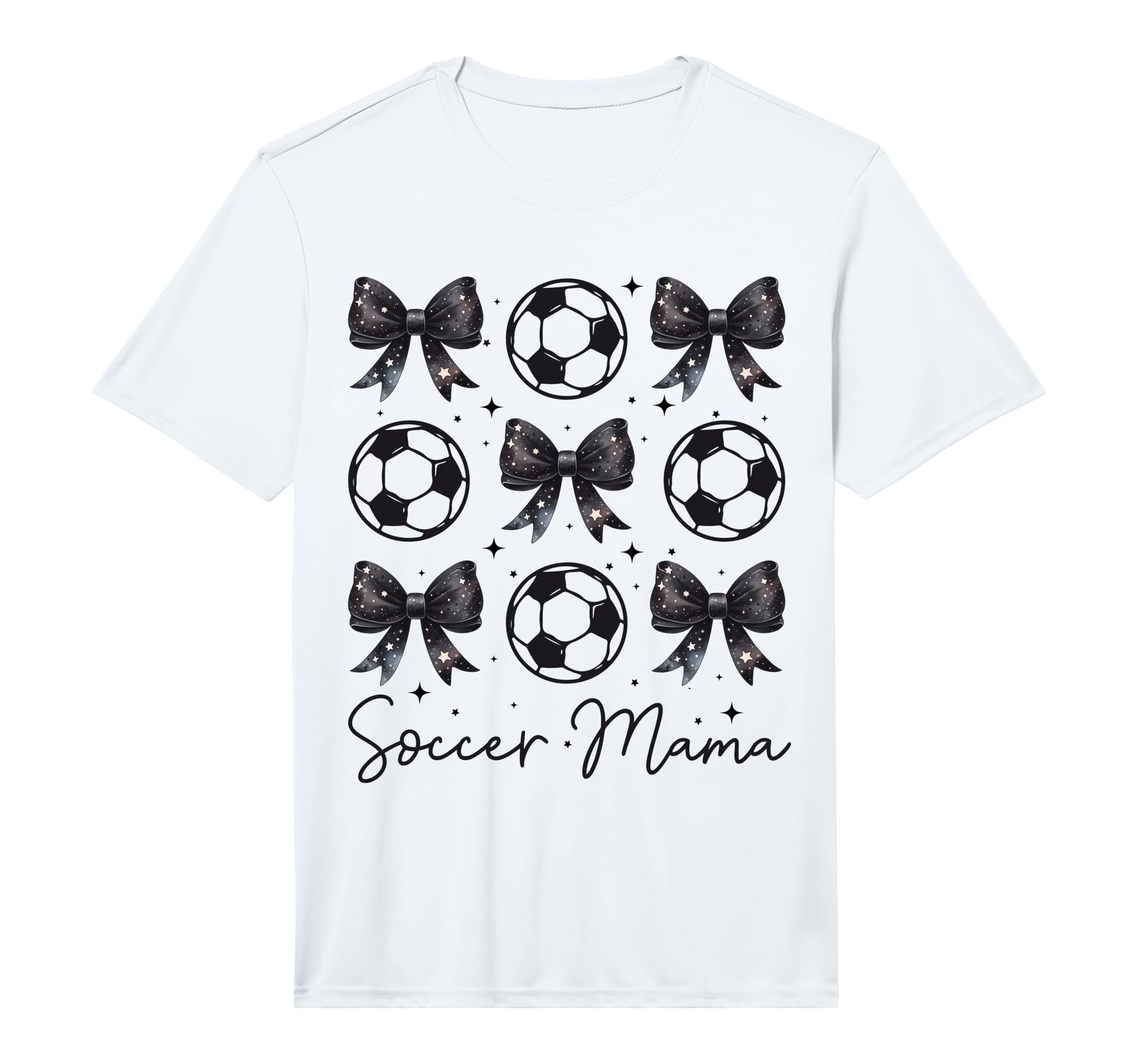 Soccer Mama Coquette Bow Soccer Mom Soccer T-Shirt - Graphic Print Unisex - T-Shirt, Sweatshirt, Hoodie