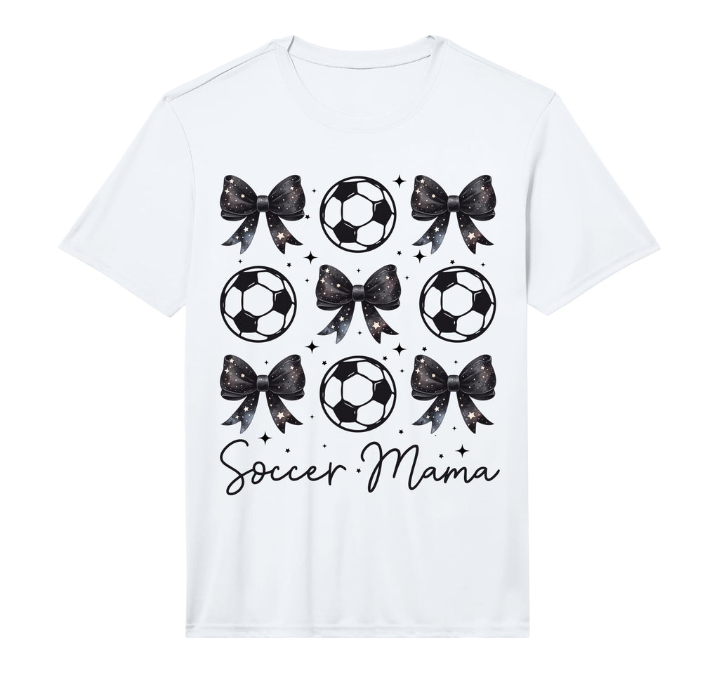 Soccer Mama Coquette Bow Soccer Mom T-Shirt - Custom Art Print Men Women - T-Shirt, Sweatshirt, Hoodie
