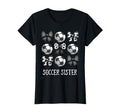 Soccer Sister Outfit Game Day Hoodie - Novelty Apparel for Adults - T-Shirt, Sweatshirt, Hoodie