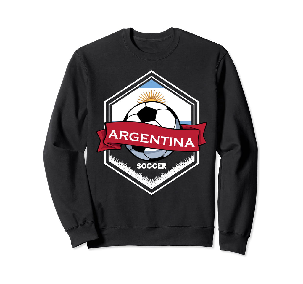 Argentina Flag Football Fan Sweatshirt - Casual Everyday Wear Unisex - T-Shirt, Sweatshirt, Hoodie