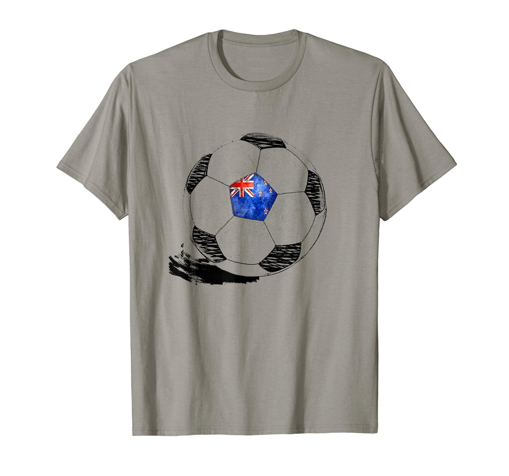 Soccer New Zealand Flag Kiwis Pride T-Shirt - Trendy Graphic for Adults - T-Shirt, Sweatshirt, Hoodie