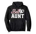 Ball Aunt Heart Soccer Volleyball Aunt Hoodie - Trendy Graphic Unisex - T-Shirt, Sweatshirt, Hoodie