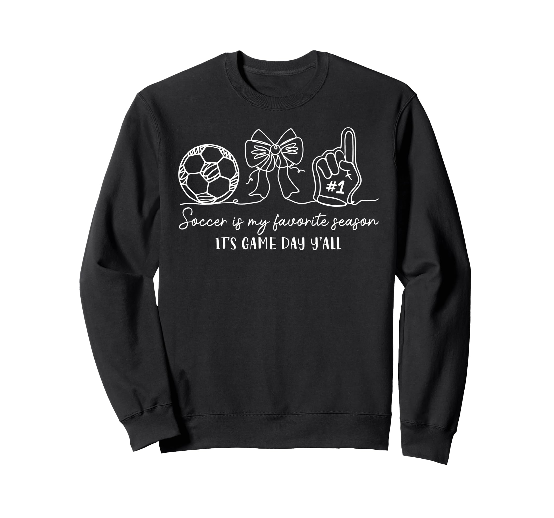 Soccer Lover Soccer Is My Favorite Sweatshirt - Trendy Graphic for Adults - T-Shirt, Sweatshirt, Hoodie