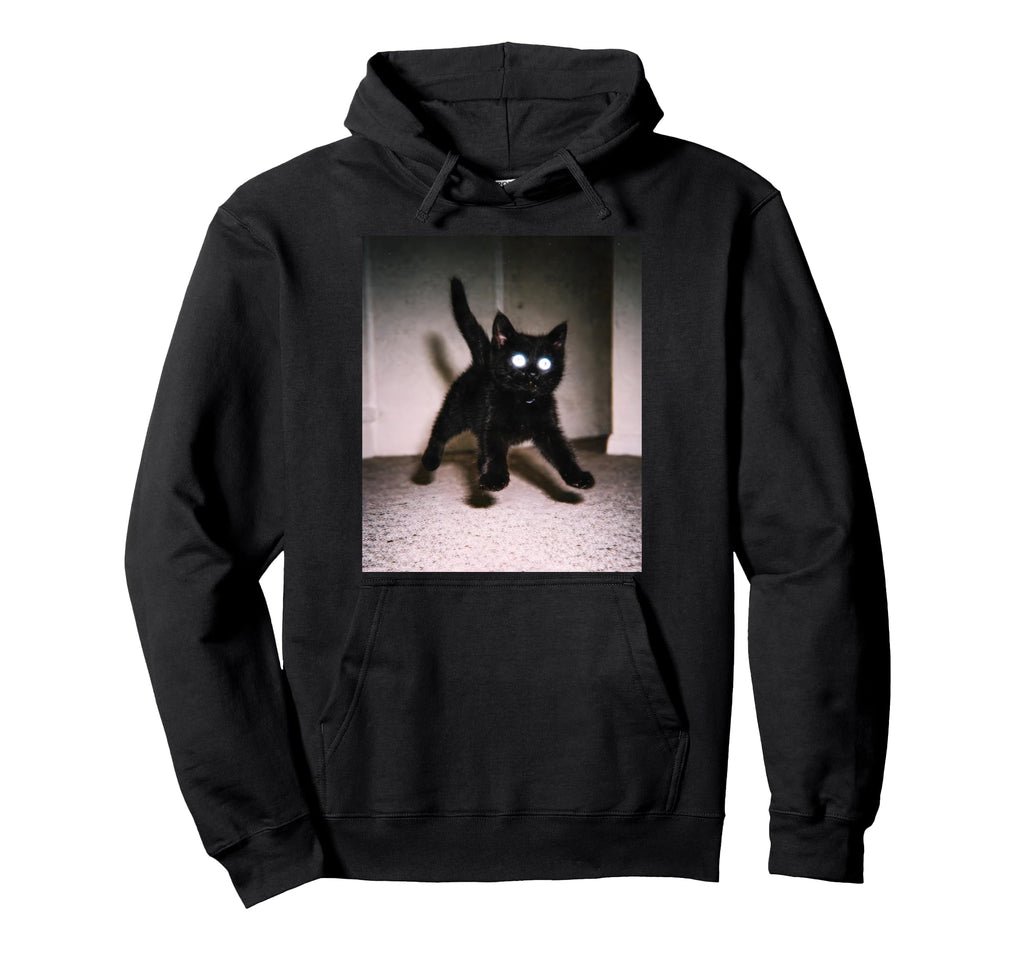 Funny Scared Startled Cat Jumping Hoodie - Streetwear Style for Adults - T-Shirt, Sweatshirt, Hoodie