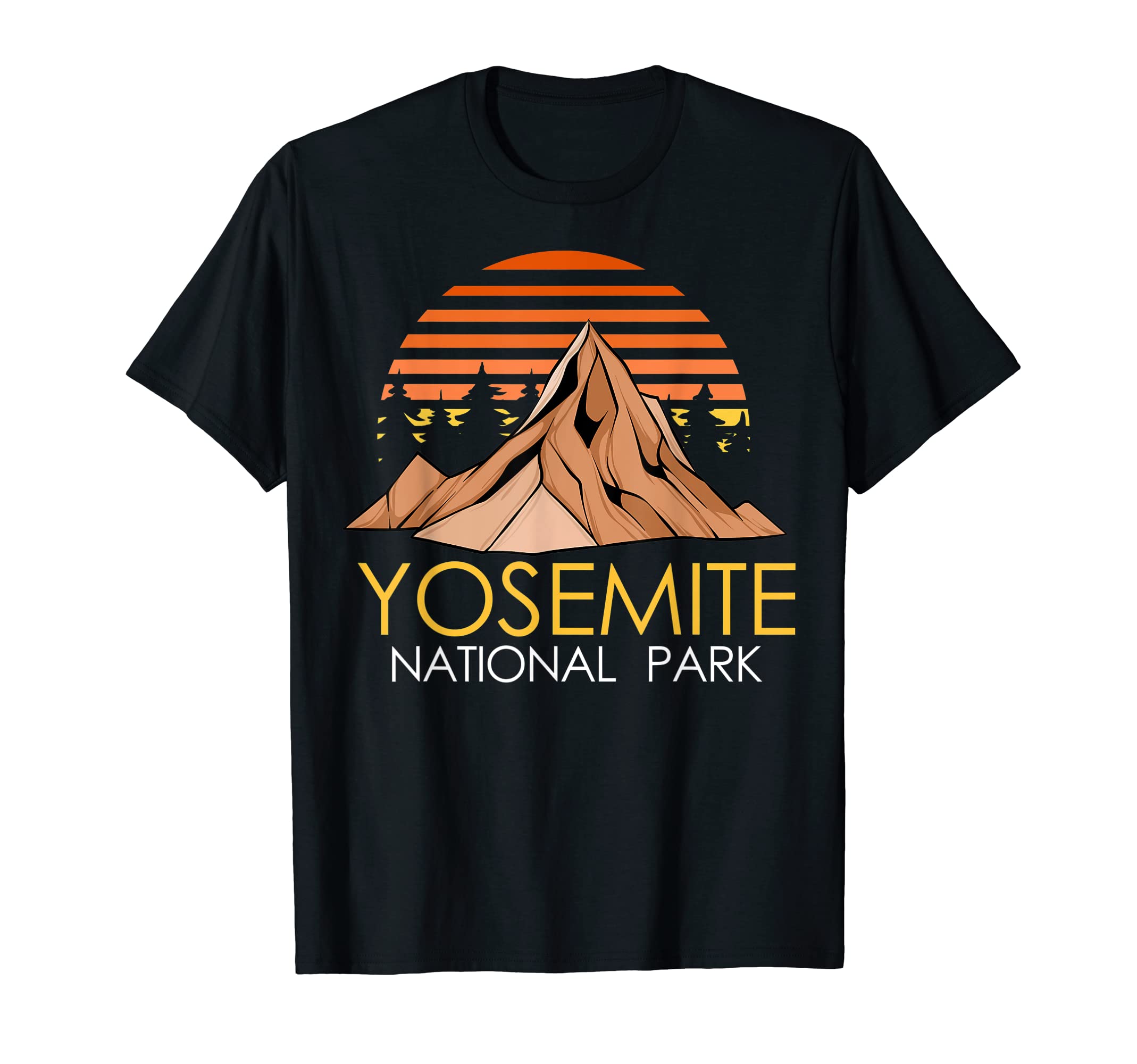 Yosemite National Park Hiking T-Shirt - Novelty Apparel for Adults - T-Shirt, Sweatshirt, Hoodie