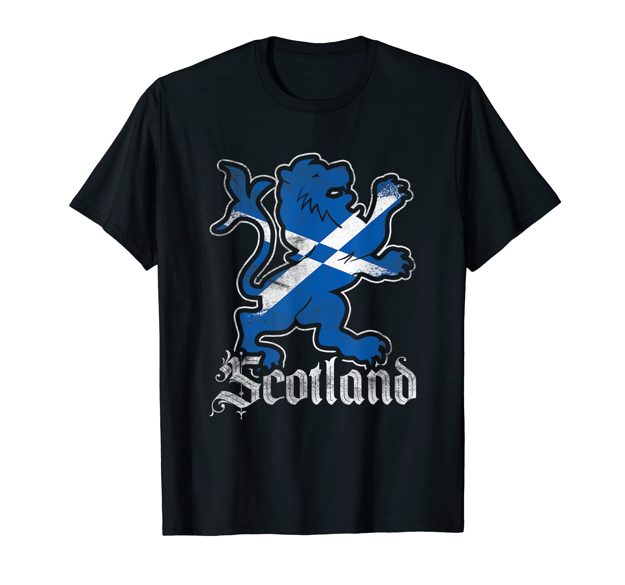 Scotland Flag Lion Football Scottish T-Shirt - Streetwear Style Men Women - T-Shirt, Sweatshirt, Hoodie