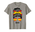 Spain Messy Bun Spanish Flag Pride T-Shirt - Novelty Apparel Men Women - T-Shirt, Sweatshirt, Hoodie