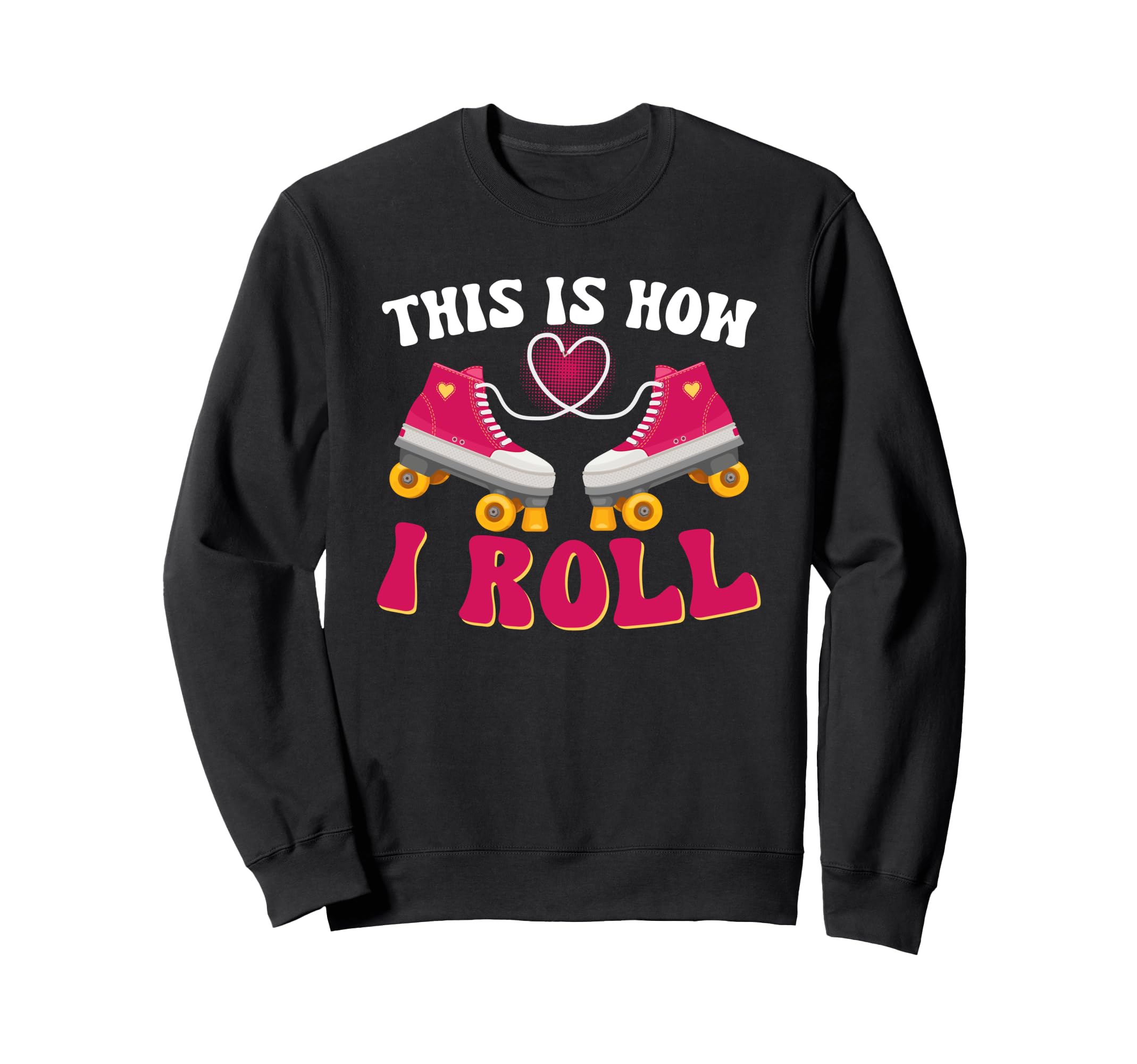 Roller Skating Skate 1970S Sweatshirt - Unique Graphic for Adults - T-Shirt, Sweatshirt, Hoodie