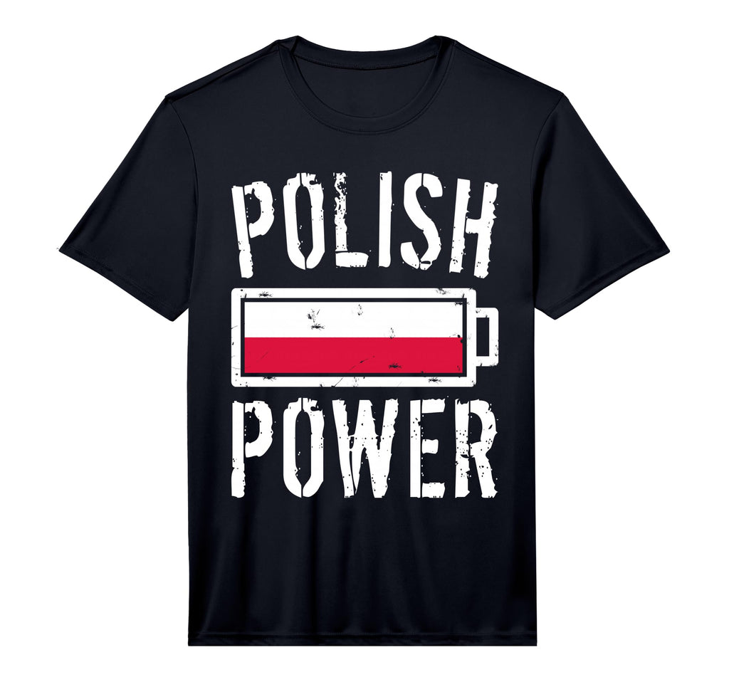Poland Flag Polish Power Battery T-Shirt - Custom Art Print Men Women - T-Shirt, Sweatshirt, Hoodie