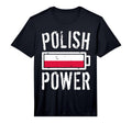 Poland Flag Polish Power Battery T-Shirt - Custom Art Print Men Women - T-Shirt, Sweatshirt, Hoodie