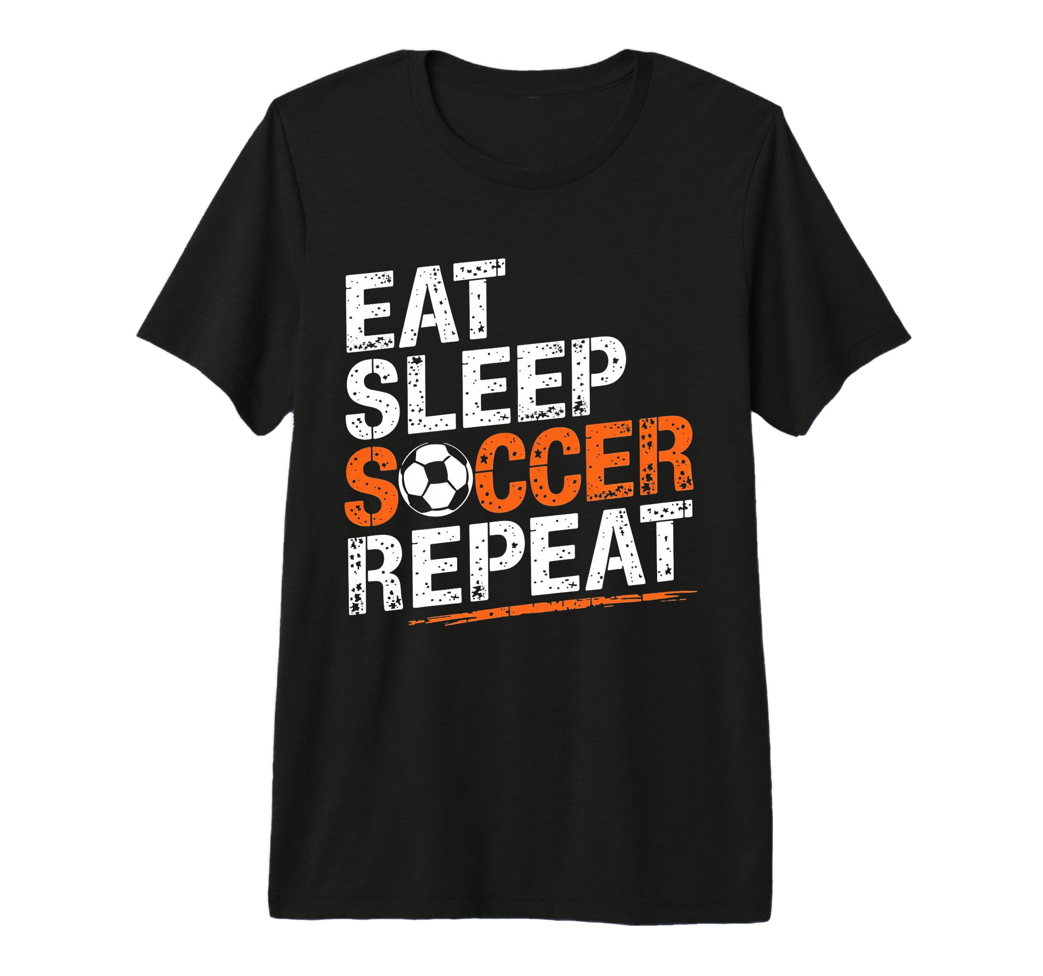 Eat Sleep Soccer Repeat Soccer Player Tri T-Shirt - Trendy Graphic Unisex - T-Shirt, Sweatshirt, Hoodie