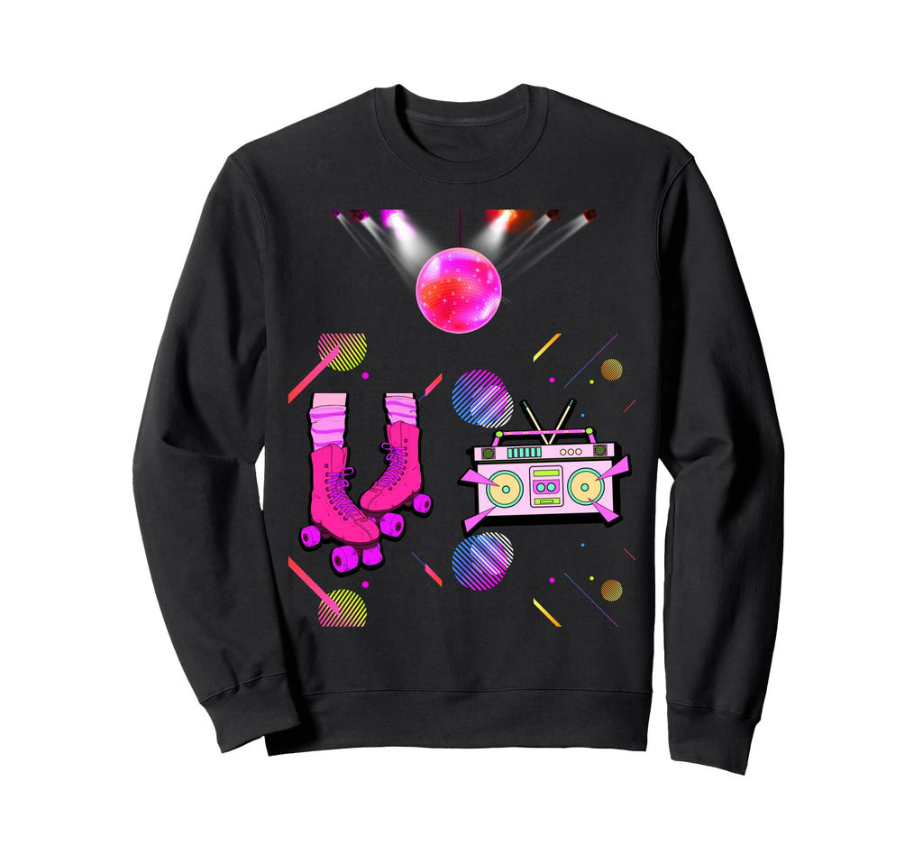 Rollerskate Funny 80S Roller Disco Sweatshirt - Unique Graphic Men Women - T-Shirt, Sweatshirt, Hoodie