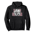 Rams Soccer Mom Game Day Mascot Maroon Ram Hoodie - Graphic Print Unisex - T-Shirt, Sweatshirt, Hoodie