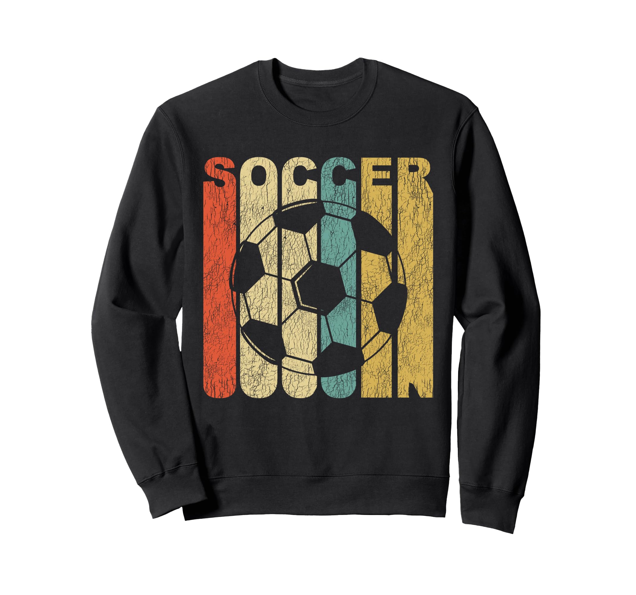 Soccer Distressed Sports Sweatshirt - Fun Novelty Design for Adults - T-Shirt, Sweatshirt, Hoodie