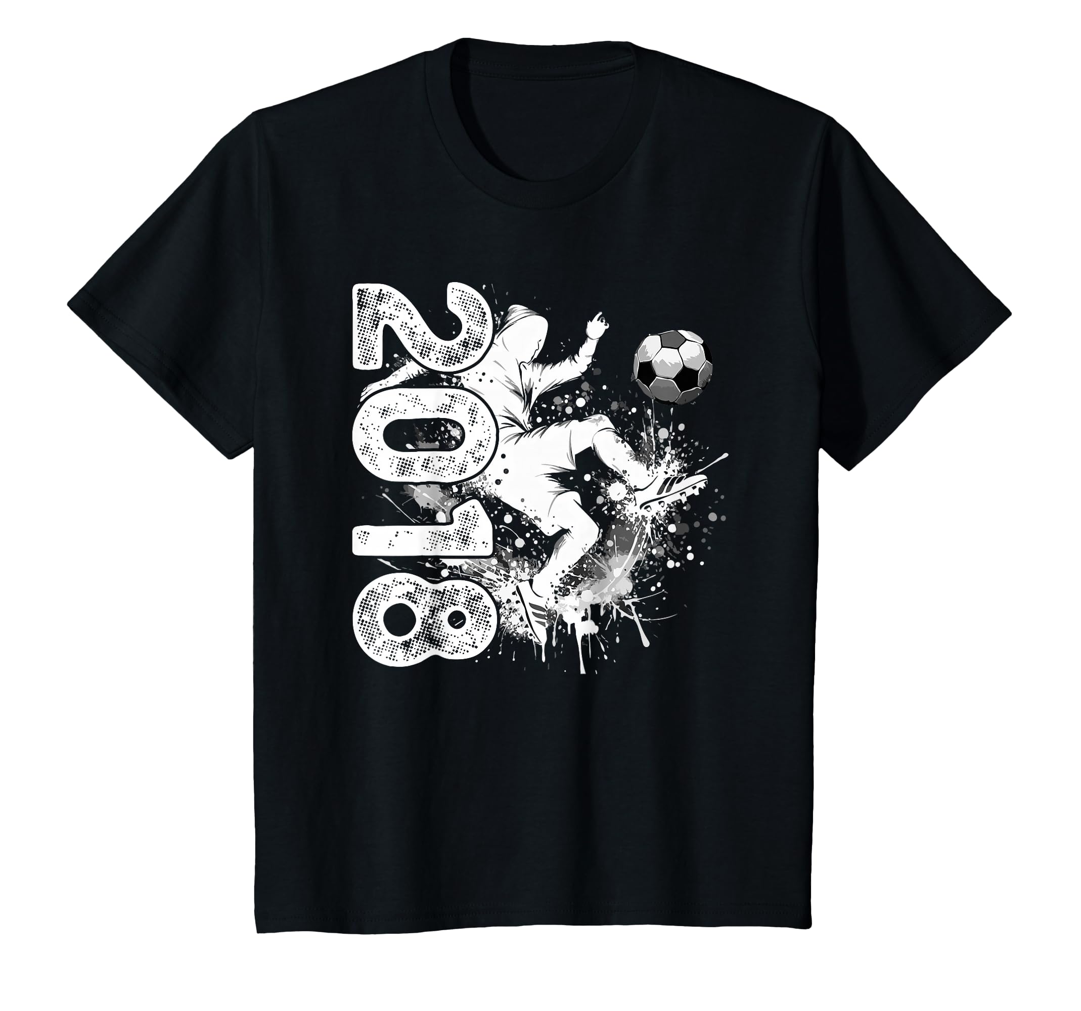 8Th Birthday Soccer 2018 Kick Silhouette T-Shirt - Unique Graphic Men Women - T-Shirt, Sweatshirt, Hoodie
