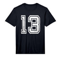 Number 13 Sport Distressed Number T-Shirt - Graphic Print Men Women - T-Shirt, Sweatshirt, Hoodie