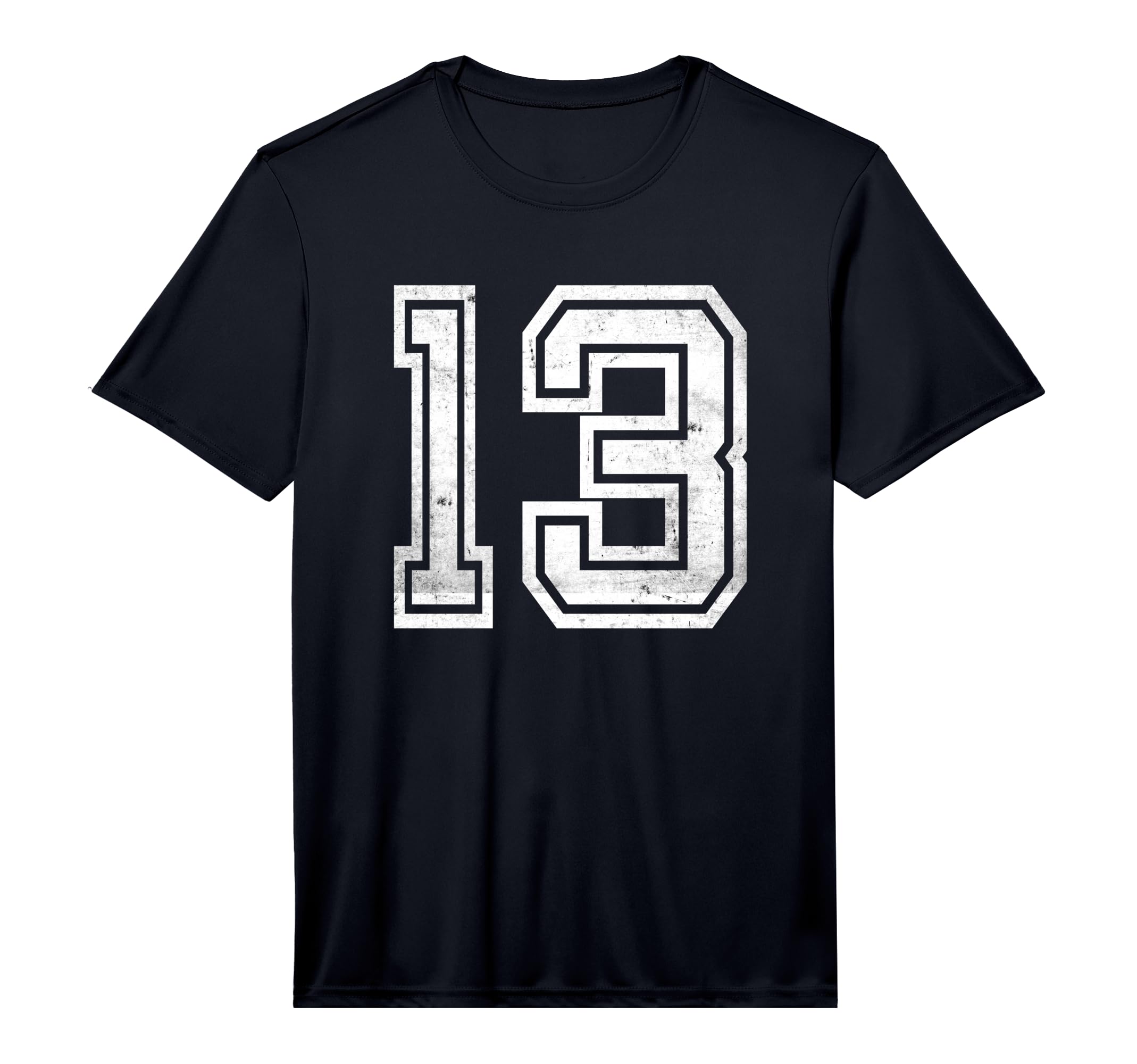 Number 13 Sport Distressed Number T-Shirt - Graphic Print Men Women - T-Shirt, Sweatshirt, Hoodie