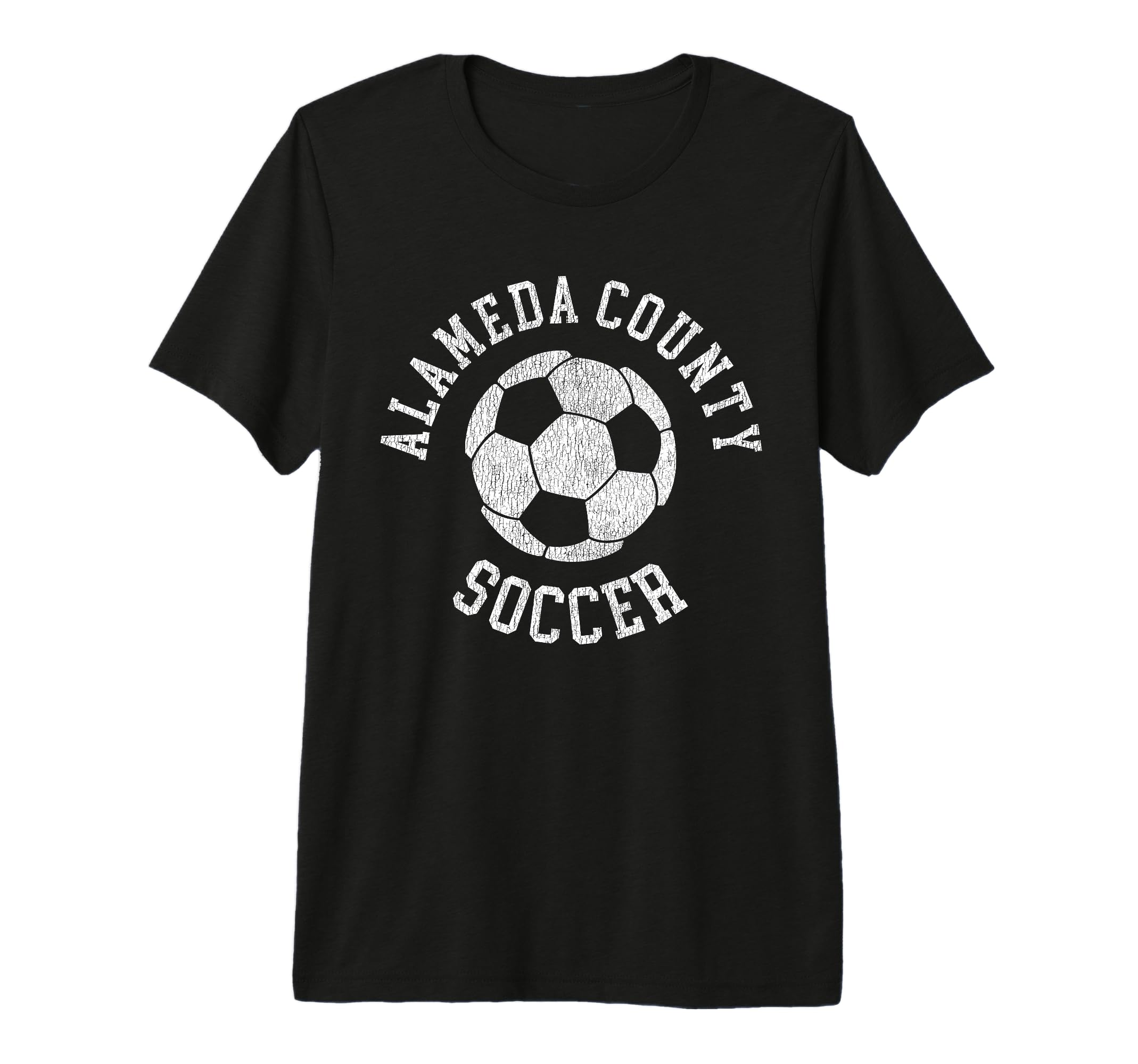 Alameda County Soccer Distressed 90S T-Shirt - Minimalist Print Men Women - T-Shirt, Sweatshirt, Hoodie
