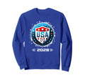 American Flag Soccer Team Womens Sweatshirt - Aesthetic Graphic Unisex - T-Shirt, Sweatshirt, Hoodie