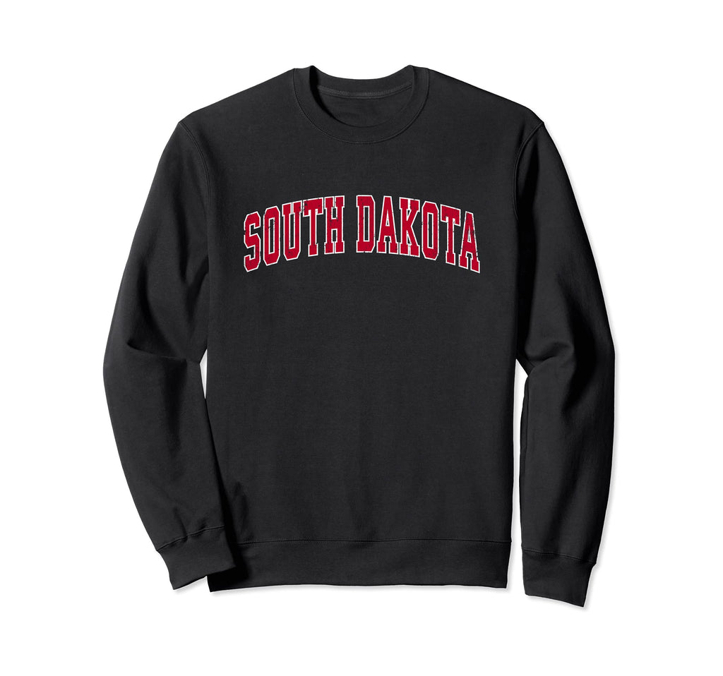 South Dakota Sd Sports Red Sweatshirt - Minimalist Print Men Women - T-Shirt, Sweatshirt, Hoodie