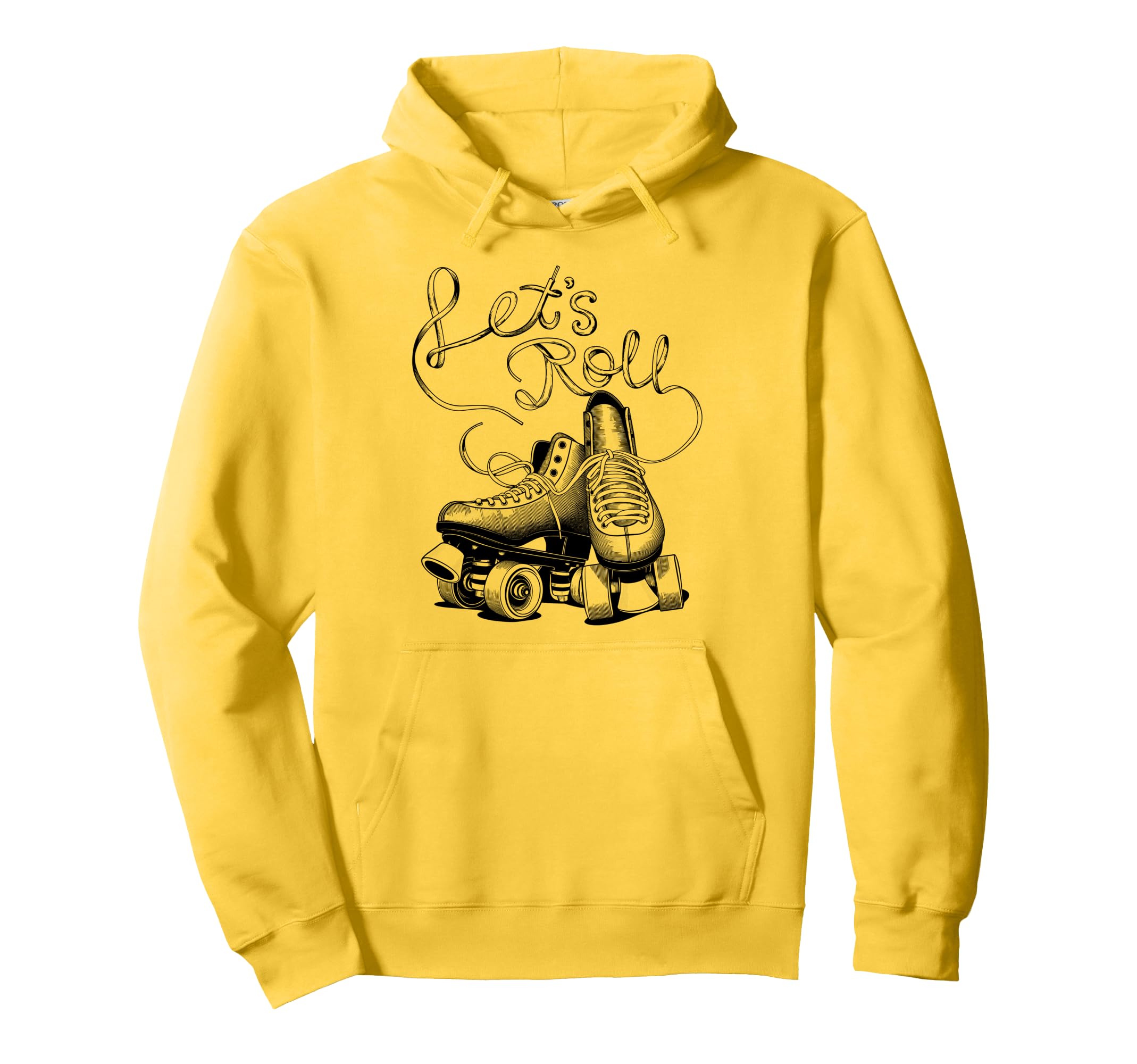 Let S Roll Roller Skating Skater Skate Hoodie - Minimalist Print Men Women - T-Shirt, Sweatshirt, Hoodie