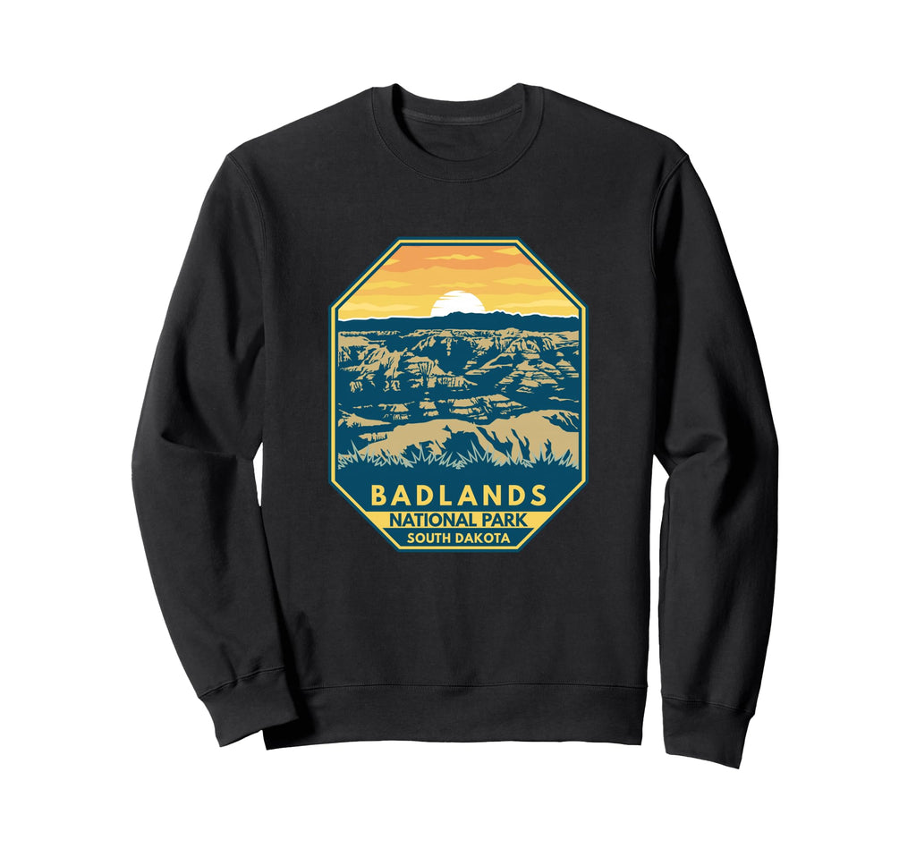 Badlands National Park Sunset Sweatshirt - Casual Everyday Wear Unisex - T-Shirt, Sweatshirt, Hoodie