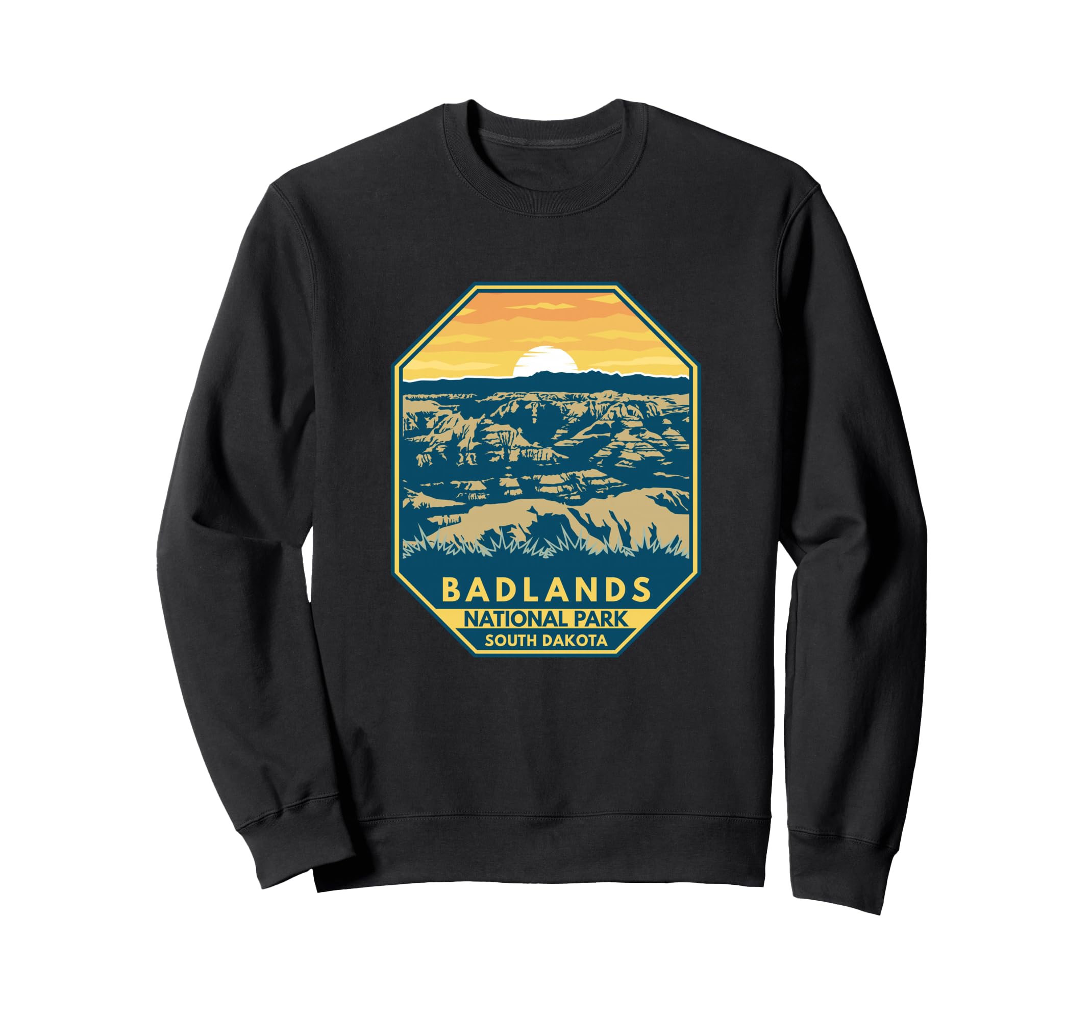 Badlands National Park Sunset Sweatshirt - Casual Everyday Wear Unisex - T-Shirt, Sweatshirt, Hoodie
