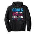 Goals Or Bows Cousin Loves You Gender Hoodie - Graphic Print for Adults - T-Shirt, Sweatshirt, Hoodie