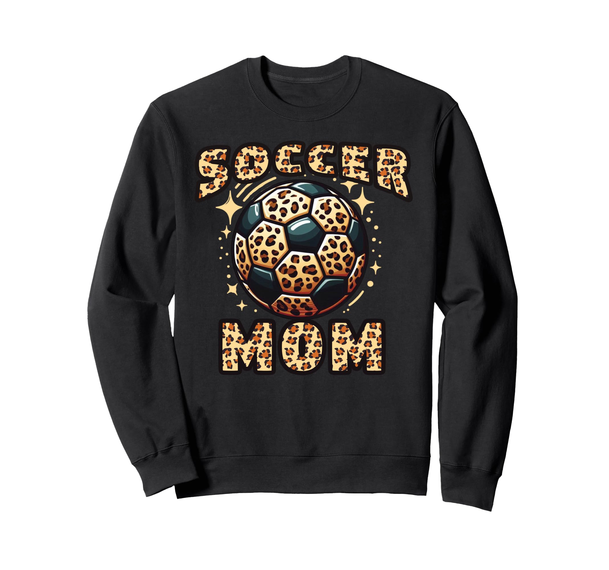 Soccer Mom Leopard Sweatshirt - Trendy Graphic for Adults - T-Shirt, Sweatshirt, Hoodie