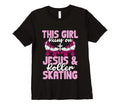 Runs Jesus And Roller Skating T-Shirt - Aesthetic Graphic Men Women - T-Shirt, Sweatshirt, Hoodie