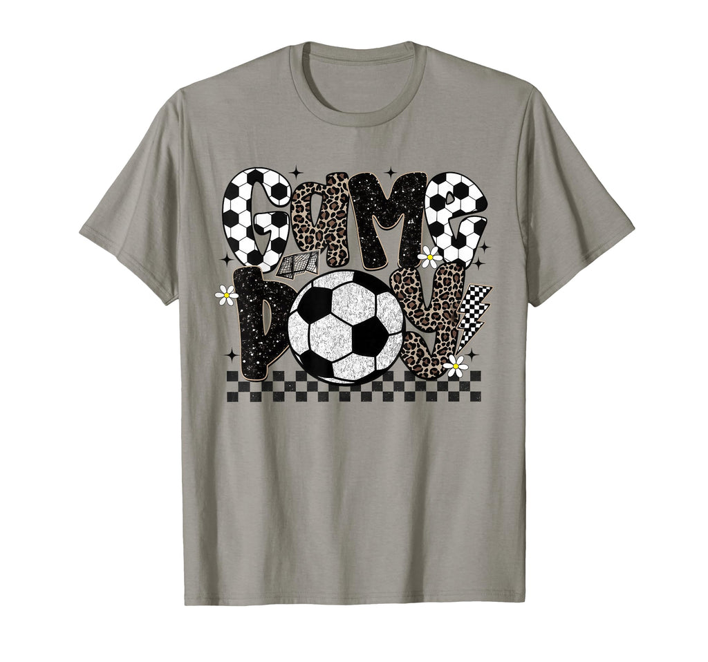 Checkered Soccer Game Day Leopard T-Shirt - Trendy Graphic for Adults - T-Shirt, Sweatshirt, Hoodie