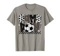 Checkered Soccer Game Day Leopard T-Shirt - Novelty Apparel for Adults - T-Shirt, Sweatshirt, Hoodie