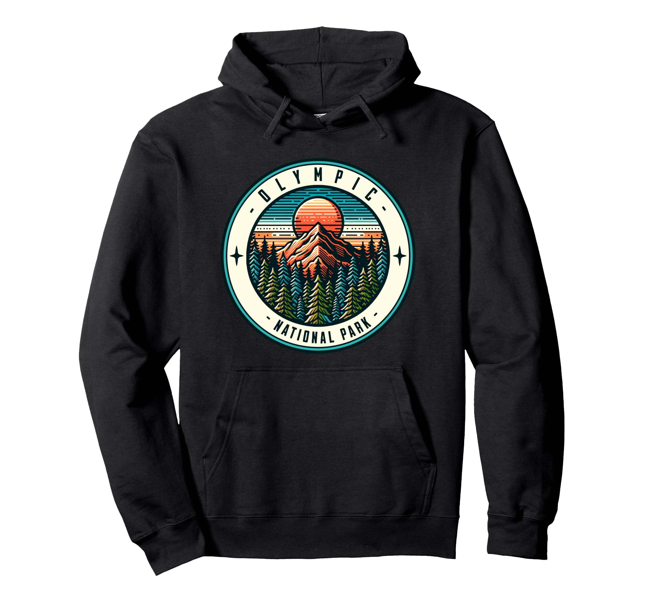 Olympic National Park Washington Hoodie - Aesthetic Graphic for Adults - T-Shirt, Sweatshirt, Hoodie