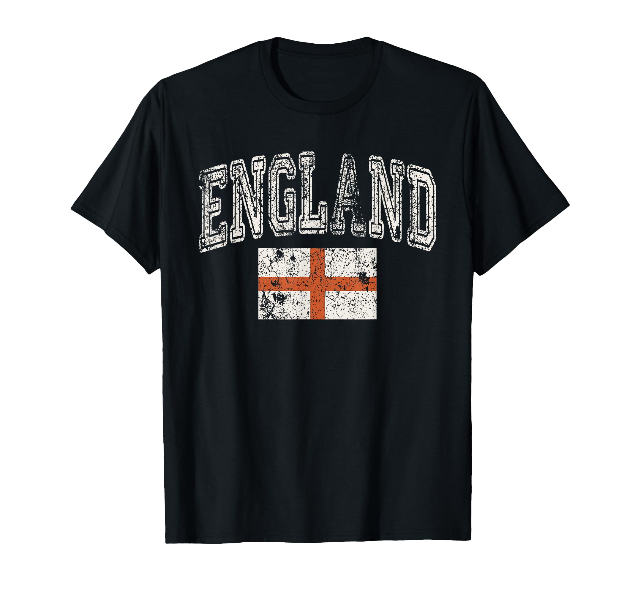 Faded England Flag English Pride T-Shirt - Graphic Print Men Women - T-Shirt, Sweatshirt, Hoodie